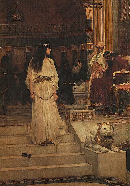 John William Waterhouse Marianne Leaving the Judgment Seat of Herod oil painting picture